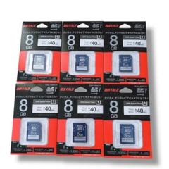新品未使用 BUFFALO SDカード 8GB 6枚セット Class10