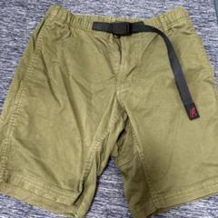 GRAMICCI オリーブ色パンツ ウエストベルト付き