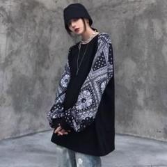 【新入荷】 ペイズリー バンダナ ロンT ストリート オルチャン