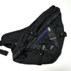極美品 adidas ドローコード ワンショルダー y2k 黒 ギミック