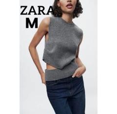 新品*ZARA ウールブレンド ニットベスト カットアウト M - メルカリ 新品*ZARA ウールブレンド ニットベスト カットアウト M - メルカリ