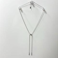 【新品】LOWRYS FARM ループタイネックレス　シルバーアクセサリー　銀