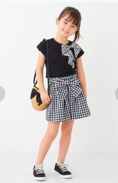 ＊新品＊　ケイトスペード　女の子　ワンピース　ボーダー柄　フリルスカート　140 ケイト・スペード ニューヨーク キッズ(kate spade new york