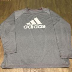adidas グレー 長袖カットソー L