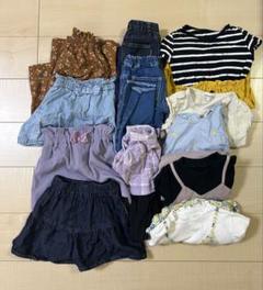 【110〜120サイズ】大量!計68点❗️女の子服まとめ売り★美品多数 サイズ110 女の子 服 12点 まとめ売り トップス5点 ボトムス7点