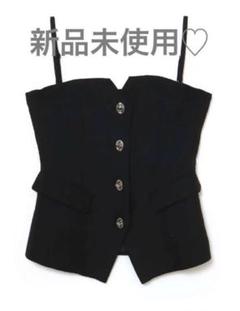 melt the lady cut out bustier 黒　ブラック 新品未開封 meltthelady cut out bustier - メルカリ