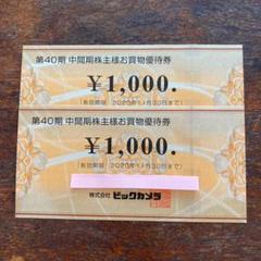 ビックカメラ お買物優待券