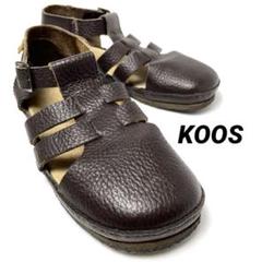 【未使用】KOOSコース　ヤウレンスキ　フルグレインレザーストラップシューズ36 2025年最新】KOOS レディース フラットシューズ・バレエシューズ