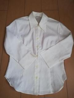 オフィス用 事務服 制服 レディース白シャツブラウス M