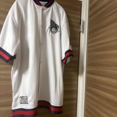【FUBU】フブ USA製　90s‘ゲームシャツ ユニフォーム 刺繍 2XL相当 ad9626014cc45a6368bb4428dcbe2d