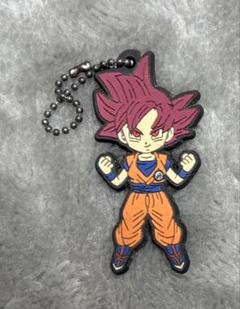 ◼︎ドラゴンボール 超サイヤ人ゴッド ラバーキーホルダー
