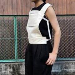 FUMIKA UCHIDA フミカウチダ アシンメトリーベスト レディース】SPLASHED PATTERN BRALETTE TOP | FUMIKA_UCHIDA