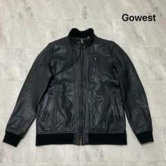 Gowest ゴーウエスト レザージャケット 羊革 ダブルジップ ライダースのサムネイル