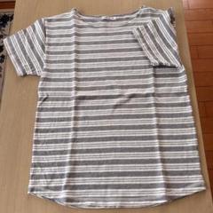YORK REINE レディースTシャツ 半袖シャツ ボーダー グレー 綿
