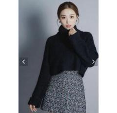 tweed check wrap culottes – shéller / シェリエ