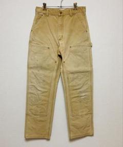 希少Carhartt ダブルニー 36×32 ブラウン ゴールデンサイズ Carhartt double knee pants “36×32” カーハート ダブルニー