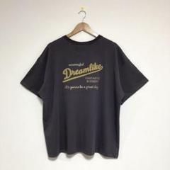 【新品】４Ｌ ゆったり 接触冷感 バックロゴカットソー