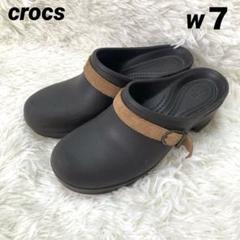 新品　クロックス　サラクロッグ エスプレッソ　24cm crocs - クロックス カーキ×エスプレッソの通販 by キュキュ's
