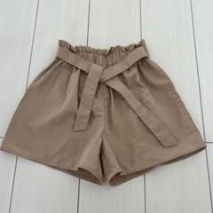 SHEIN 130cm ベージュ ウエストゴム ショートパンツ 女の子
