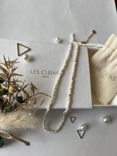 【LES CLEIAS】プリーツハートチャームのネックレス LES CLEIAS】プリーツハートチャームのネックレス (Les Cleias
