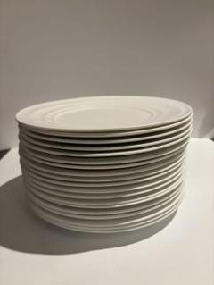 18枚セットNoritake ノリタケ 水紋 22cmプレート ホワイト　平皿 18枚セットNoritake ノリタケ 水紋 22cmプレート ホワイト 平皿