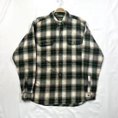 オンブレチェック シャドウチェック 長袖 ボタンダウン フランネルシャツ E6