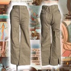y2k Dickies×HOLIDAYコラボフレアパンツ編み上げレースアップ