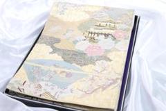 【六通】袋帯 おしどり 中古