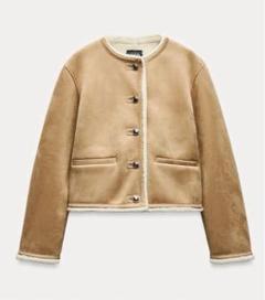 ZARA コントラストダブルフェイス仕様ジャケット ZARA】ダブルフェイスジャケット ZW COLLECTION 3548/246 (ZARA