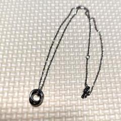 ステンレス　リングモチーフネックレス