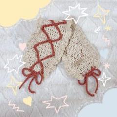 編み物　ハンドメイド　ヘッドドレス　手編み