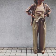 nowos ノーウォス　シルクリネンニット nowos ノーウォス シルクリネン ニットパンツ ベージュ - パンツ