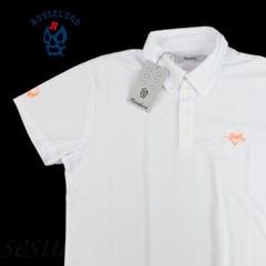 サイズ4】ラッセルノ ゴルフ Russeluno Golf 半袖ポロシャツ 白