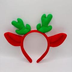 ★ クリスマス トナカイ カチューシャ赤 仮装 ヘッドバンド パーティー
