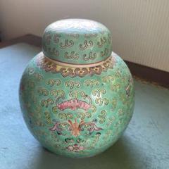 図変わり ◇ 中国 景徳鎮 茶壺 茶入れ ◇ アンティーク 骨董品 ◇ 紅茶壺