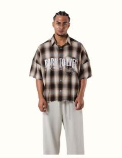 LYFT OVERSIZE CUT-OFF CHECK SHIRT
