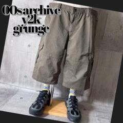 00s archive buggy cargo half pants y2k