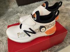 New Balance BOA ゴルフシューズ ホワイト/オレンジ