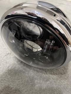 FXSTC2008純正ヘッドライトライトカバー、社外LEDヘッドライト、美品 FXSTC2008純正ヘッドライトライトカバー、社外LEDヘッドライト