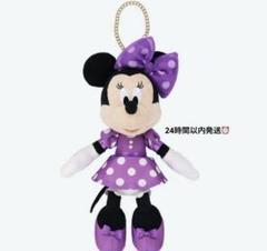 お顔厳選♡ ディズニー　ぬいぐるみバッジ　パープル　リボン　紫　水玉　ミニー♡ 2025年最新】ミニーぬいぐるみバッジ 紫の人気アイテム - メルカリ
