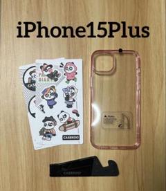 iPhone14Plus／iPhone15Plus ケース スタンド付きクリア