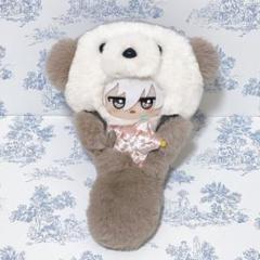 【383】⟡裏地付き⟡ 着ぐるみ ぬい服 ほっぺムニムニ 顔付き ラッコ 382】⟡裏地付き⟡ 着ぐるみ ぬい服 ほっぺムニムニ 顔付き