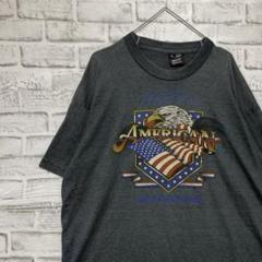 USA製90sヴィンテージTシャツ！シングルステッチ　グレー半袖古着　XL25