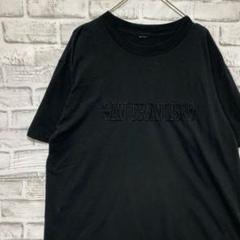 USA製90sヴィンテージTシャツ！シングルステッチ　ブラック半袖古着XL24