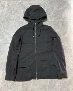 PRADA プラダ ウール ジップアップ フードジャケット ブルゾン M グレー