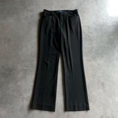 90s old GAP black rayon flare pants y2k