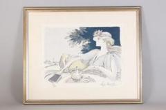 【300部限定】森田曠平 木版画「秋野乃童子 般若心経」額装絵画 265/300 300部限定】森田曠平 木版画「秋野乃童子 般若心経」額装絵画