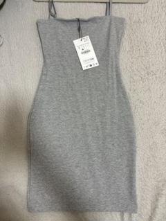 ZARA グレー ミニワンピース S