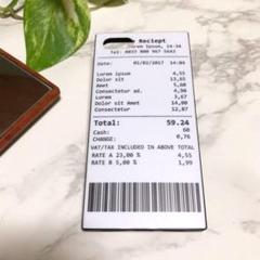新品★iPhone7/8用☆レシート柄ケース インスタ映え★
