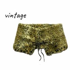 vintage ✩希少✩ ダルメシアン柄 フェイクファー 襟巻き マフラー vintage ✩希少✩ ダルメシアン柄 フェイクファー 襟巻き マフラー